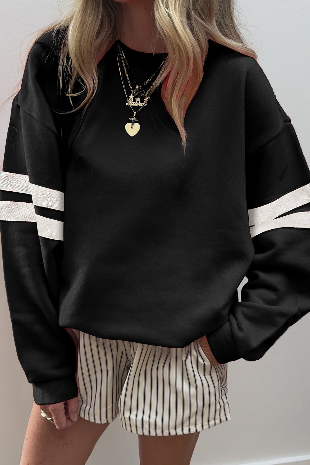 Varsity Stripe Sweatshirt FB
