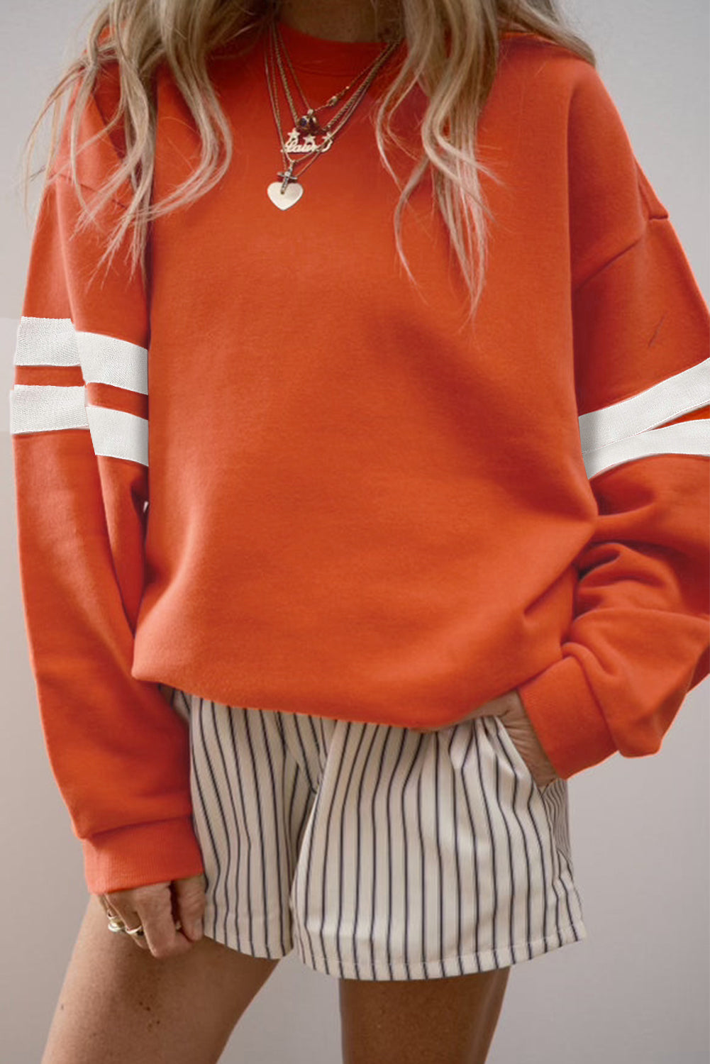 Varsity Stripe Sweatshirt FB