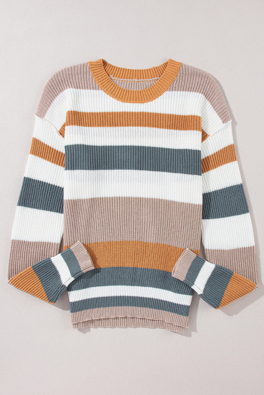 Colorblock Knit Sweater LT