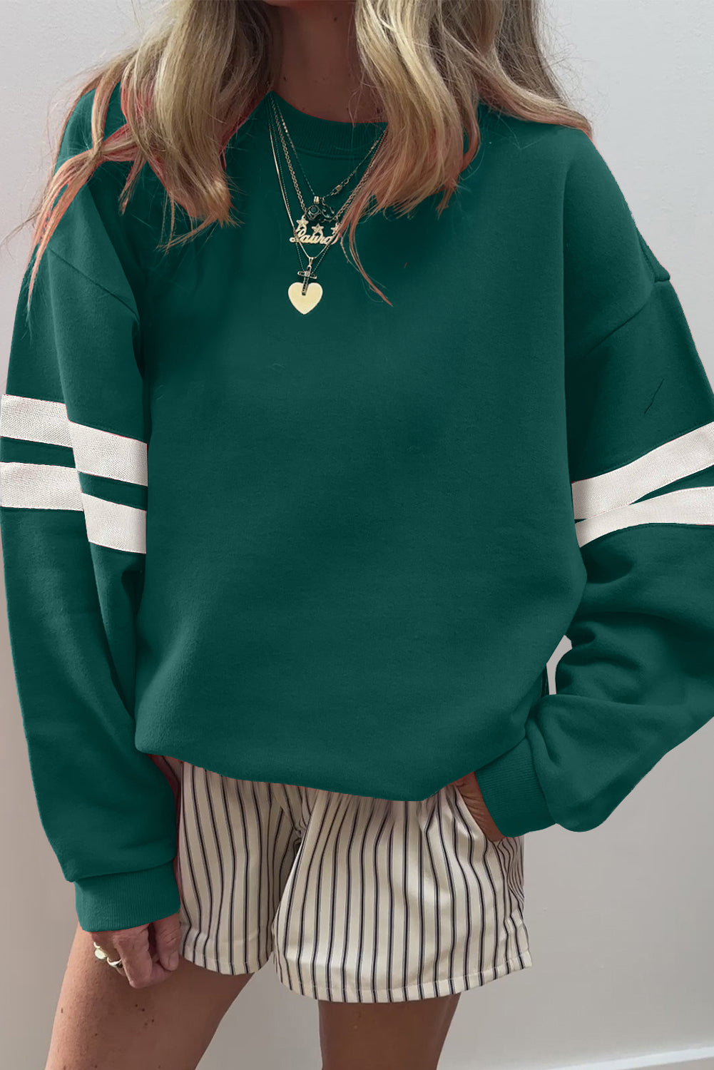 Varsity Stripe Sweatshirt FB