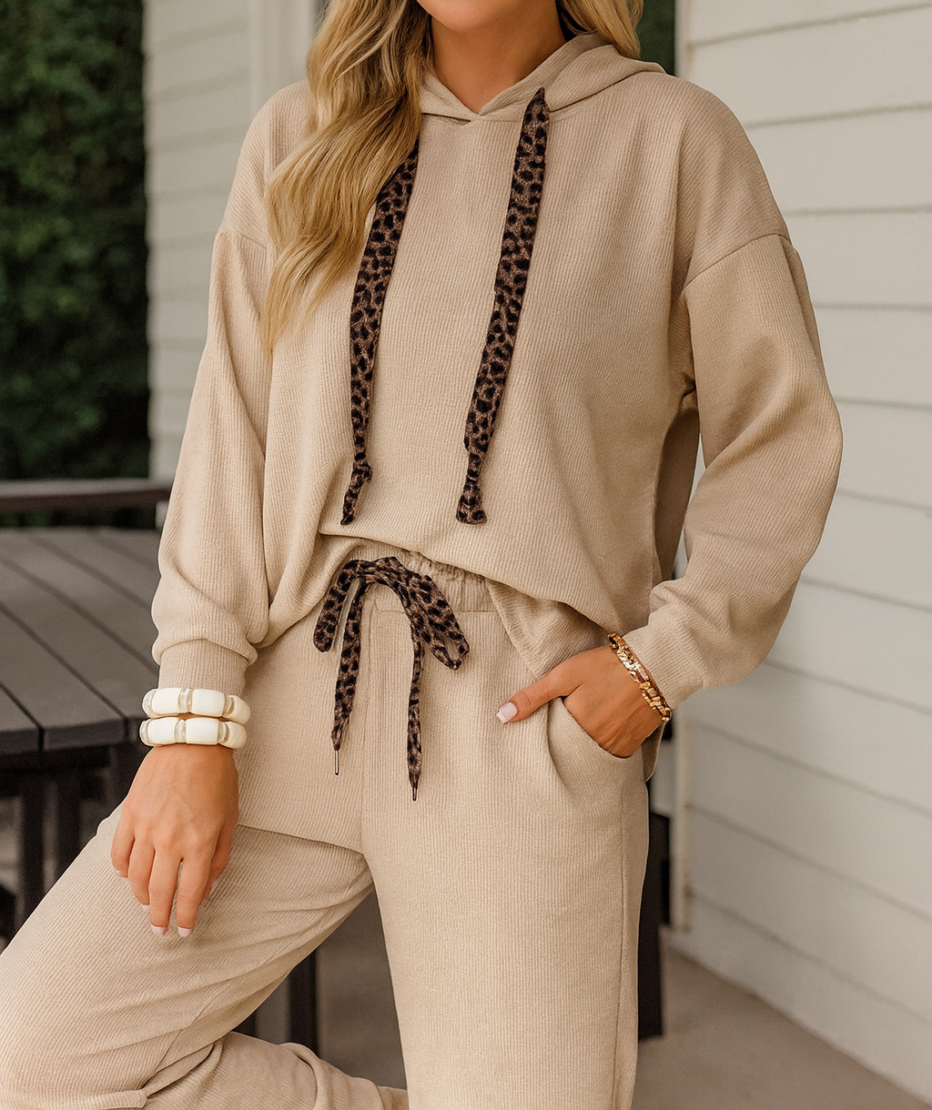 Leopard Drawstring Set FB