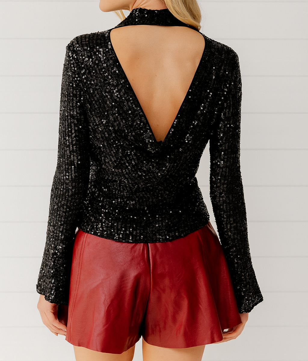 Sequin Bell Top FB