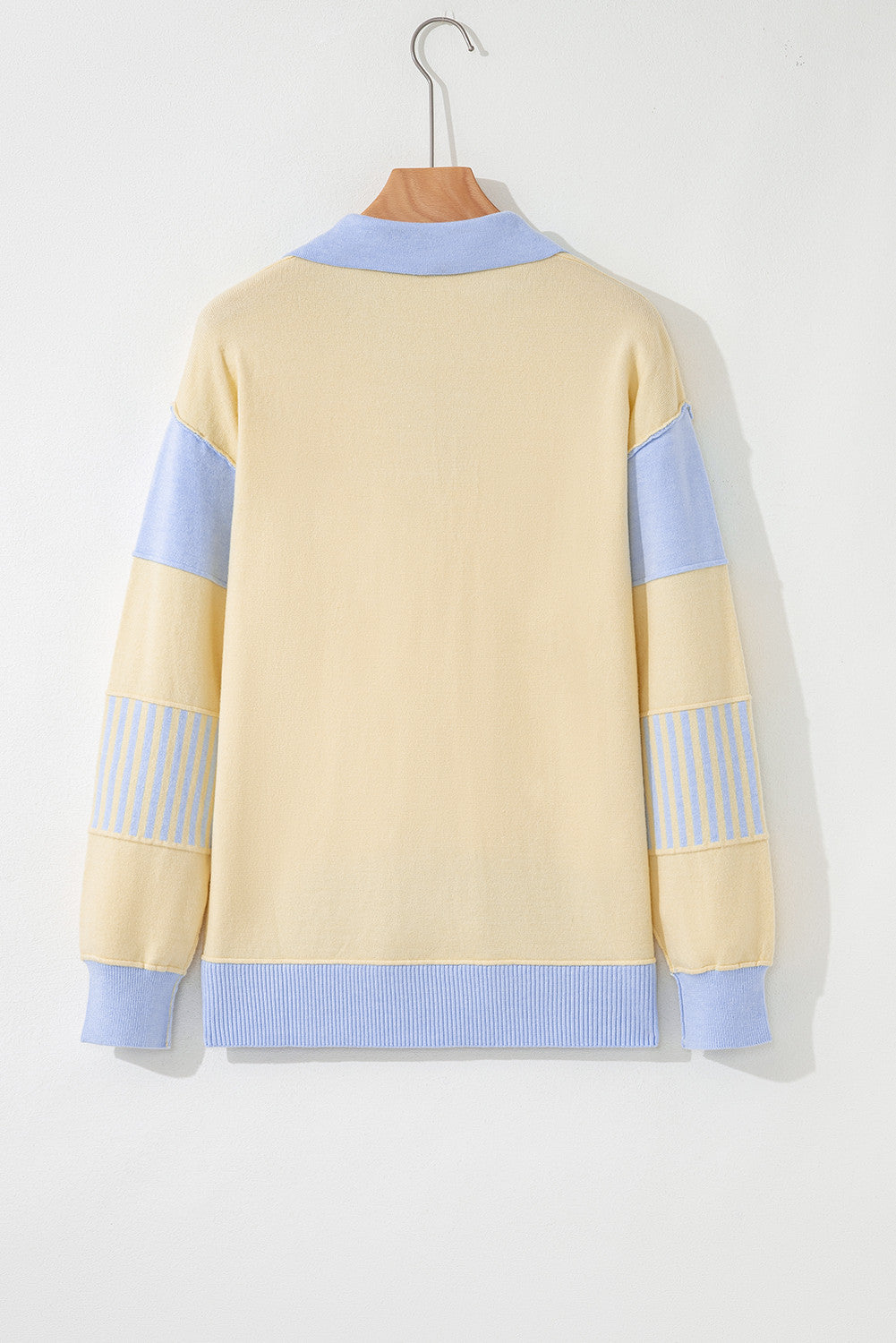 Blue Stripe Polo Sweater LT