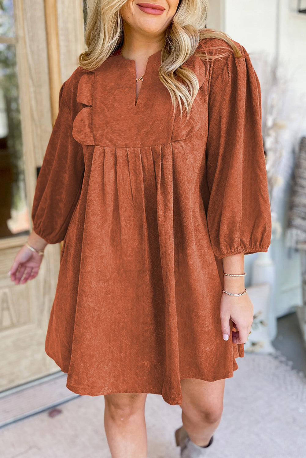 Corduroy Mini Dress October.