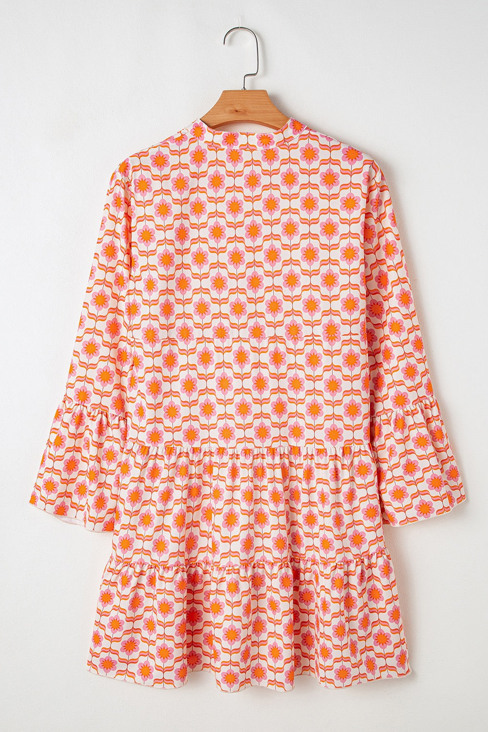 Orange Flowers Mini Dress RTS