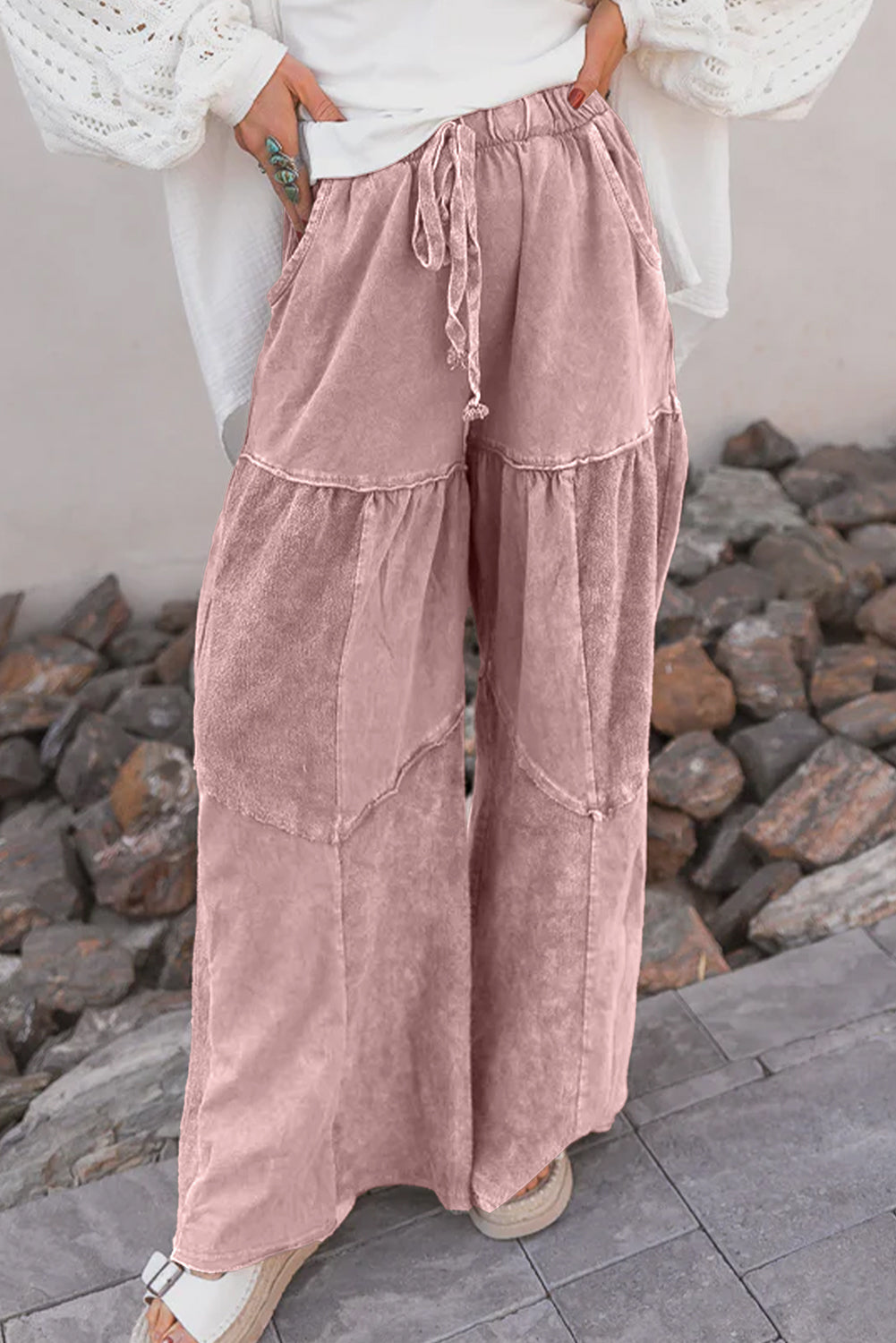 Mineral Wash Drawstring Pants FB