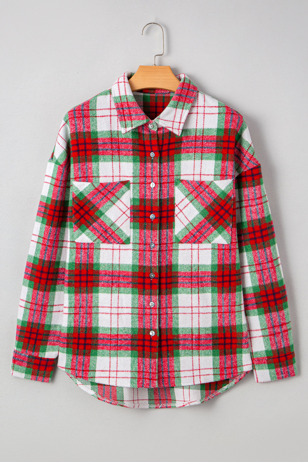 Red Plaid Flannel Jacket LT