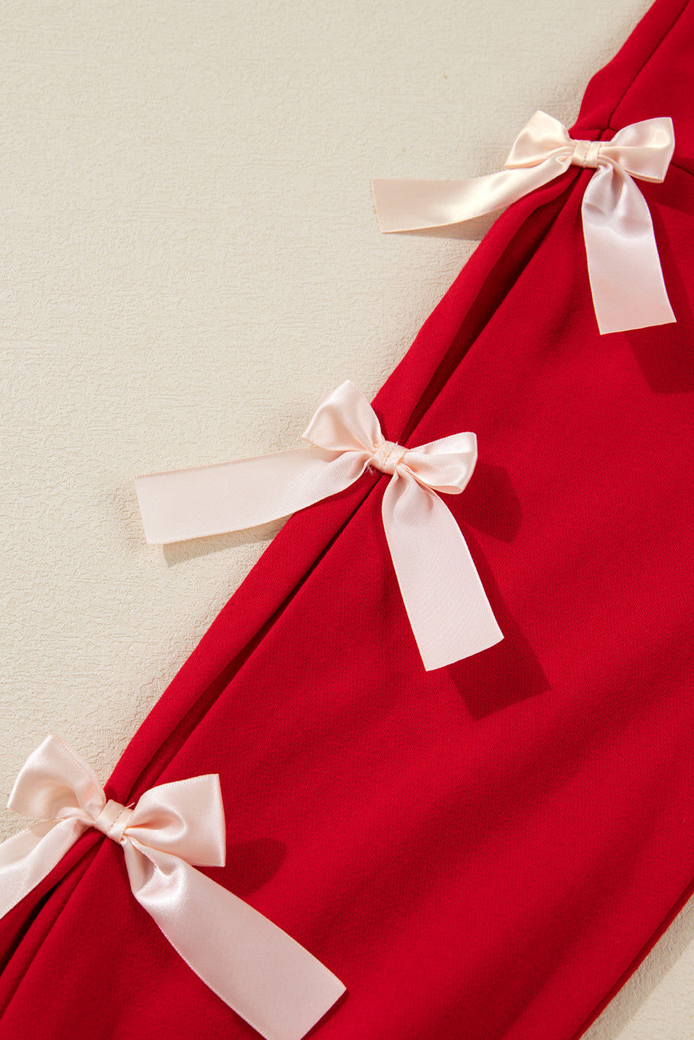 Red Satin Bow Set LT