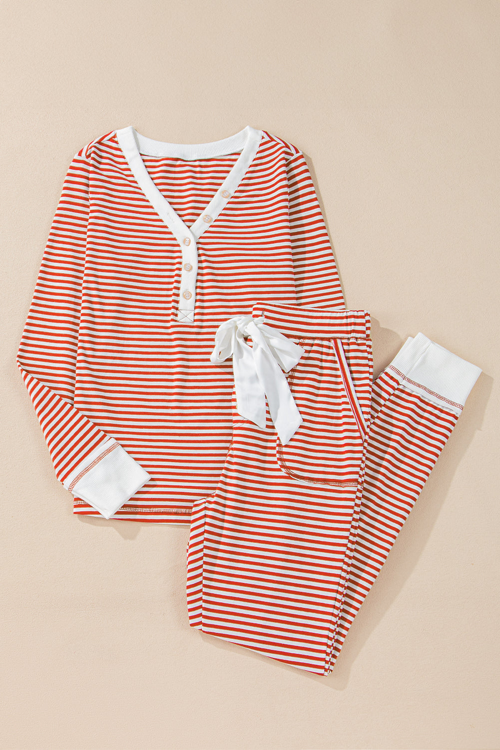 Red Stripe Lounge Set FB