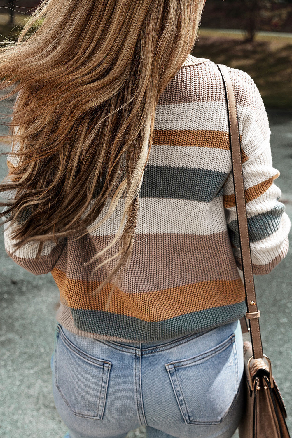 Colorblock Knit Sweater LT