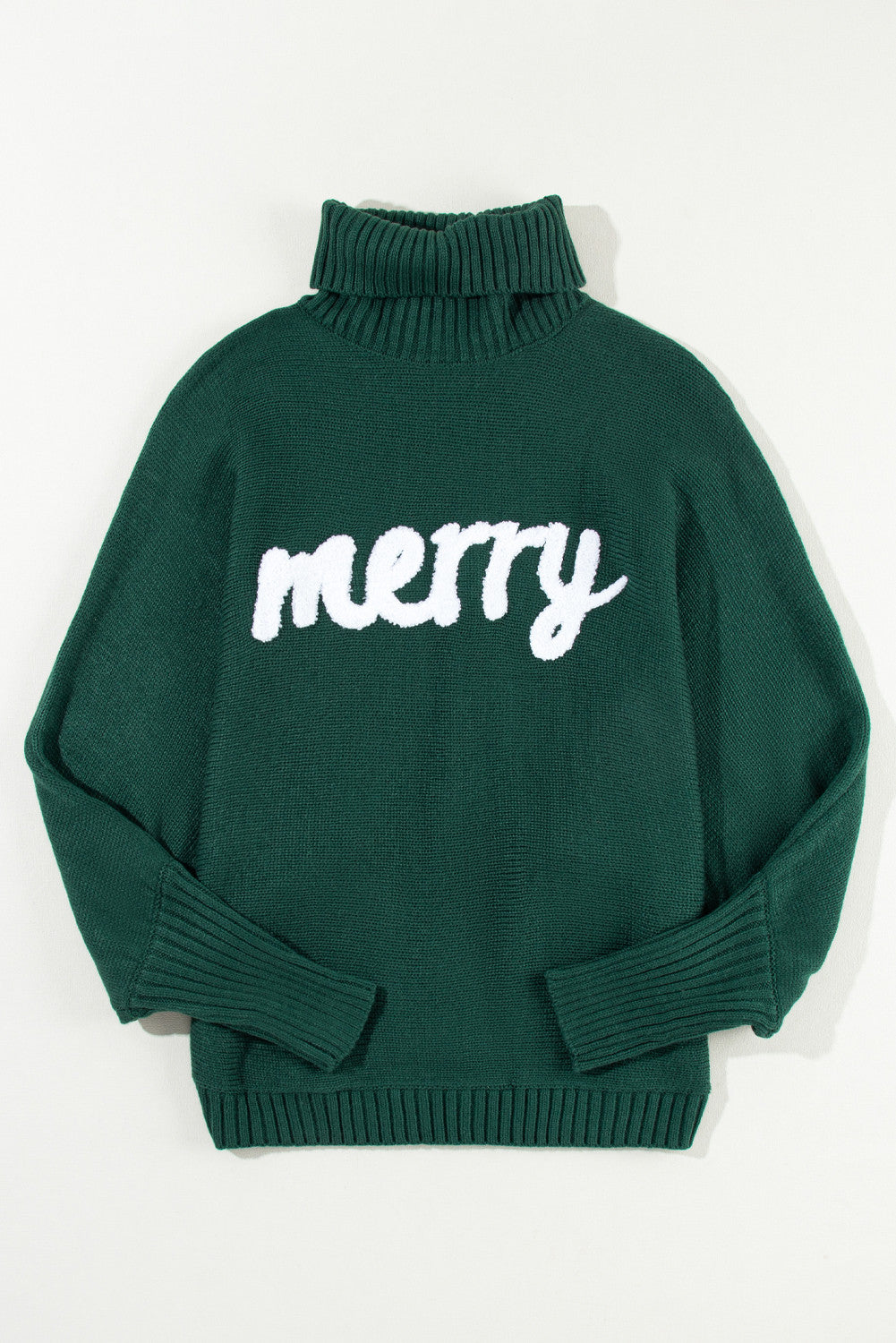 Green Merry Embroidered Sweater October.