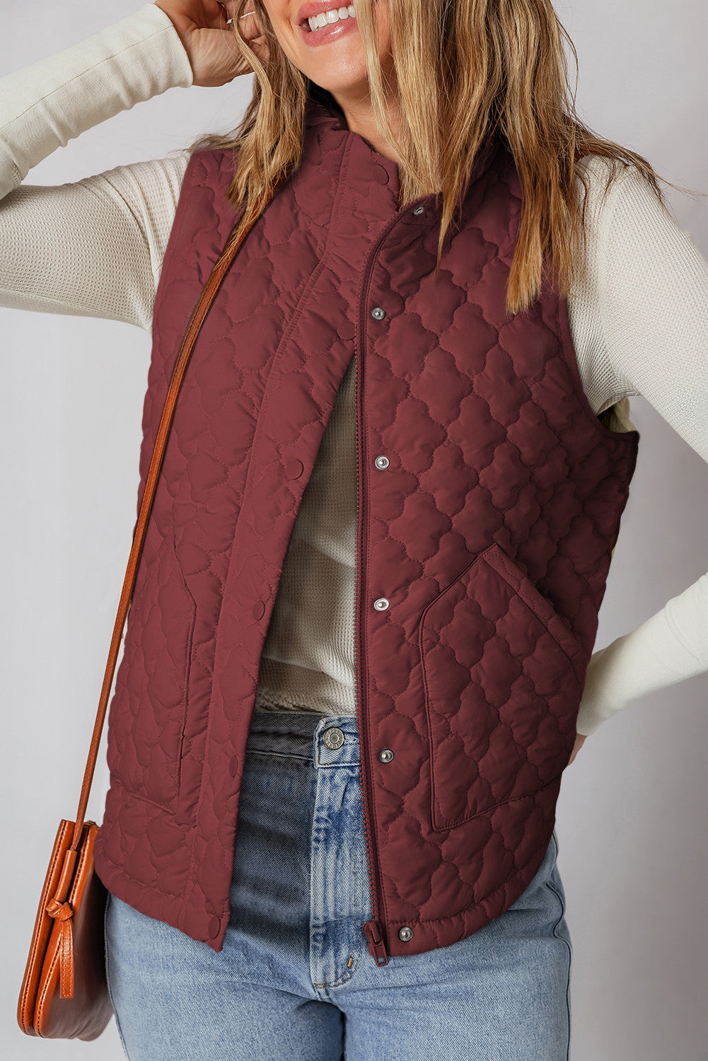 Flower Quilted Vest FB