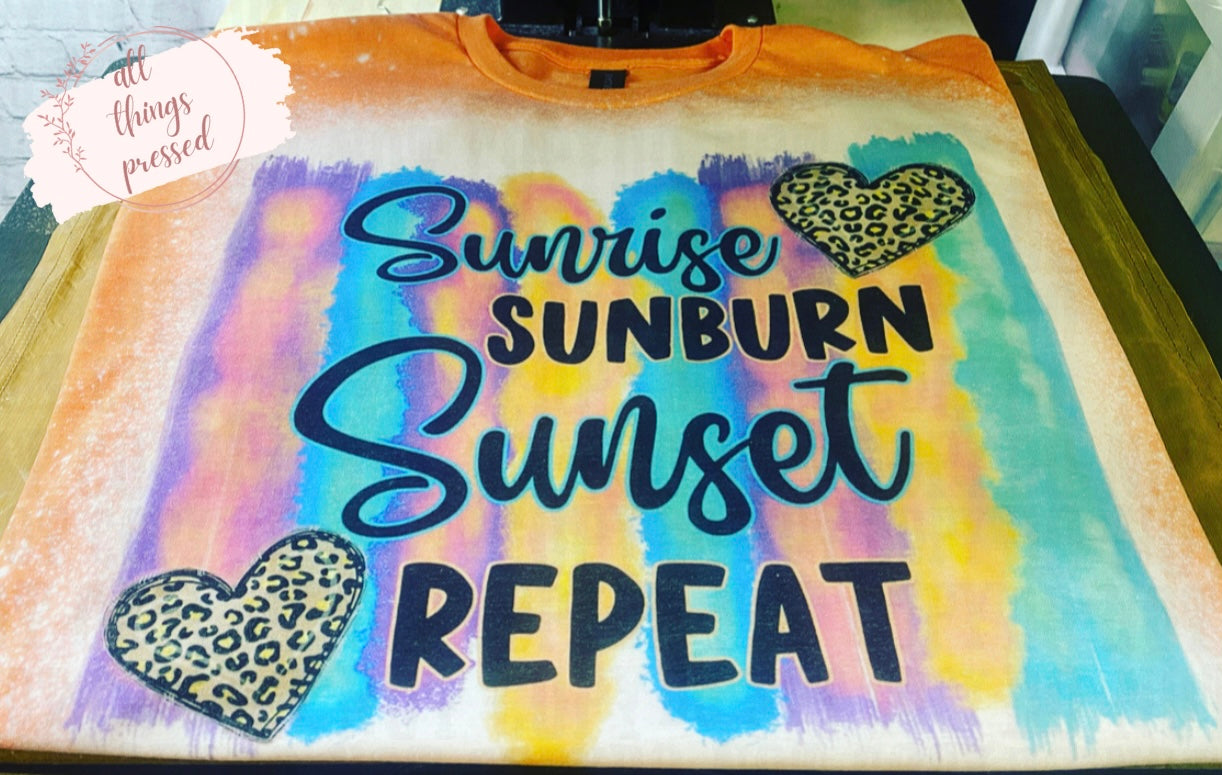 Sunrise, Sunburn, Sunset, Repeat T-Shirt