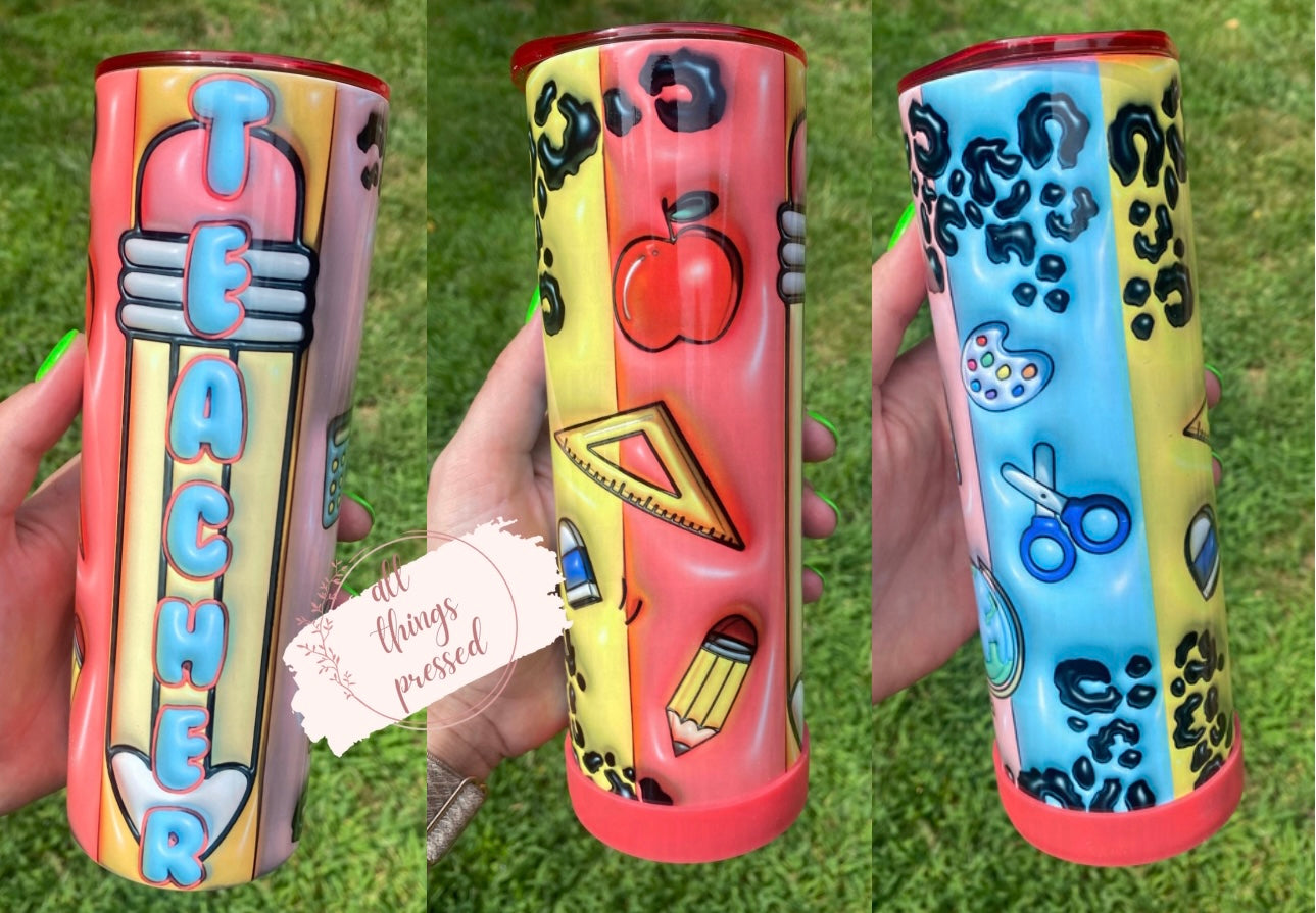 3D Teacher Tumbler