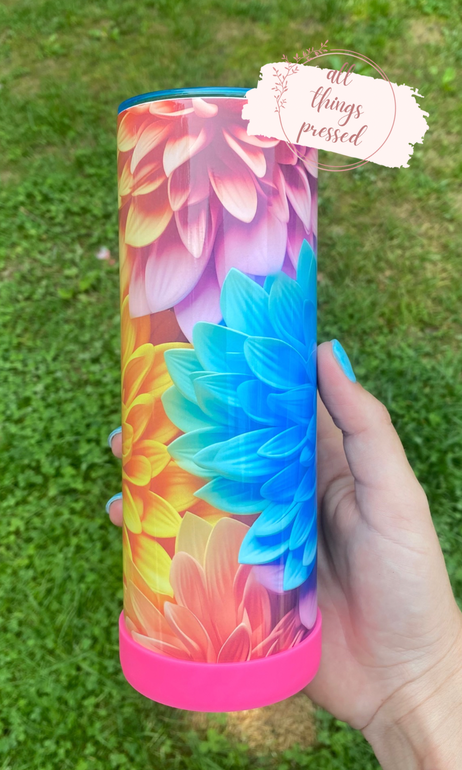 3D Flower Tumbler