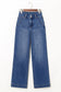 Double Button Fly Straight Jeans LT