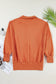 Orange Buttoned Baggy Slit Sweatshirt LT