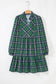 Green Plaid Frilly Dress RTS