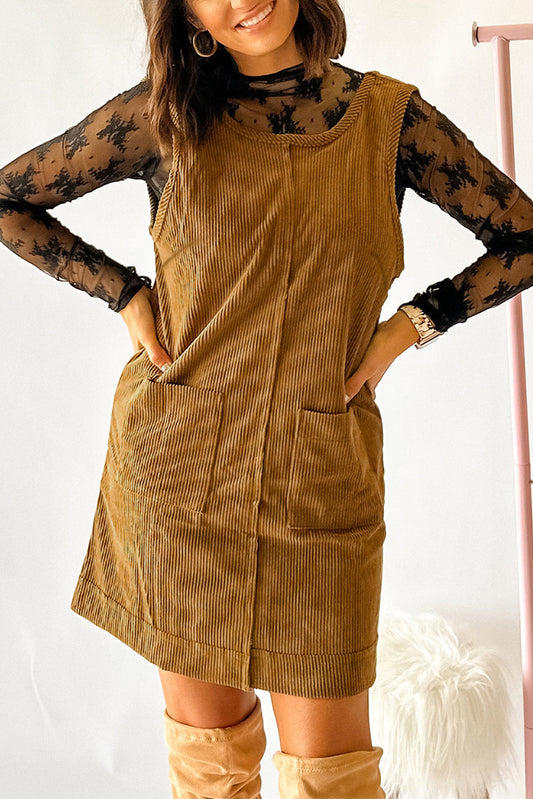 Corduroy Mini Dress FB