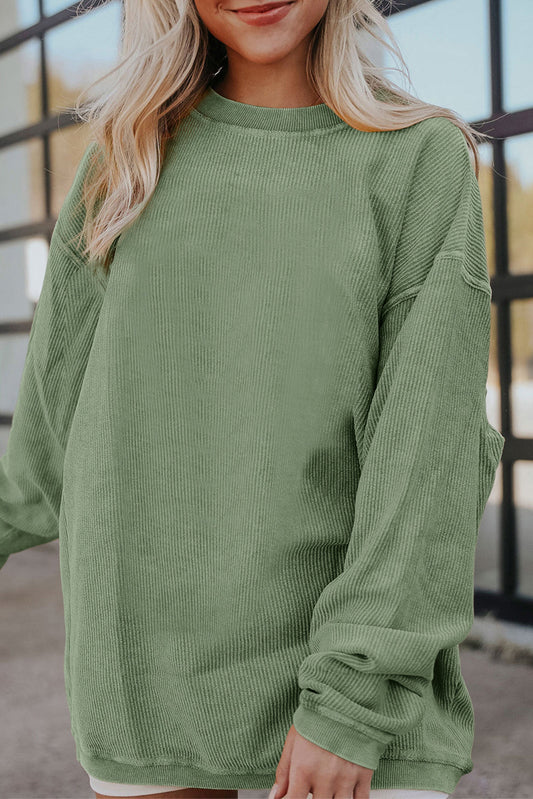 WNW Ribbed Oversize Sweatshirt *multiple colors* RTS