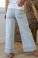 Sky Blue Stripe Cuffed Jeans RTS