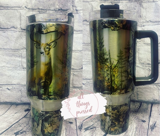 40 oz Deer Hunter Tumbler