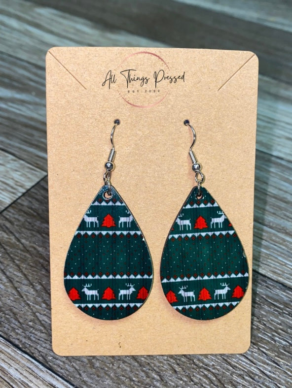 Christmas Pattern Earrings