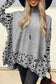 Leopard High Neck Oversized Sweater FB