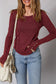 Ribbed Casual Top FB