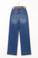 Double Button Fly Straight Jeans LT