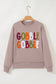 Dark Khaki GOBBLE Graphic Top LT