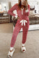 Red Stripe Lounge Set FB