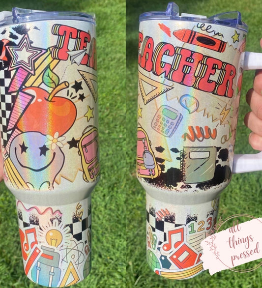 40 oz Teacher Life Tumbler