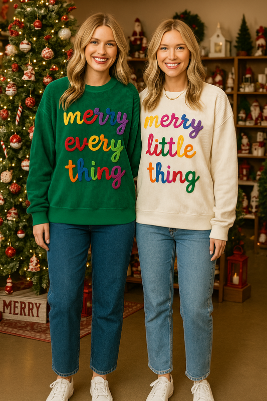 Merry Little Thing Loose Sweatshirt RTS