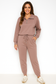 Zip Collar Drawstring Pants Set RTS