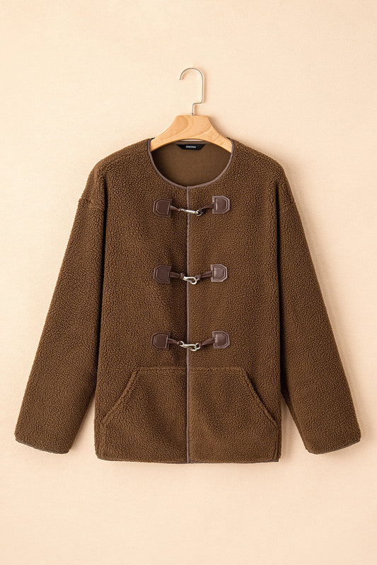 Coffee Button Coat LT