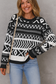 Abstract Print Pullover Sweater LT