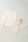 Beige Checkered Lounge Set FB