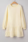 Beige Double Ruffle Dress LT