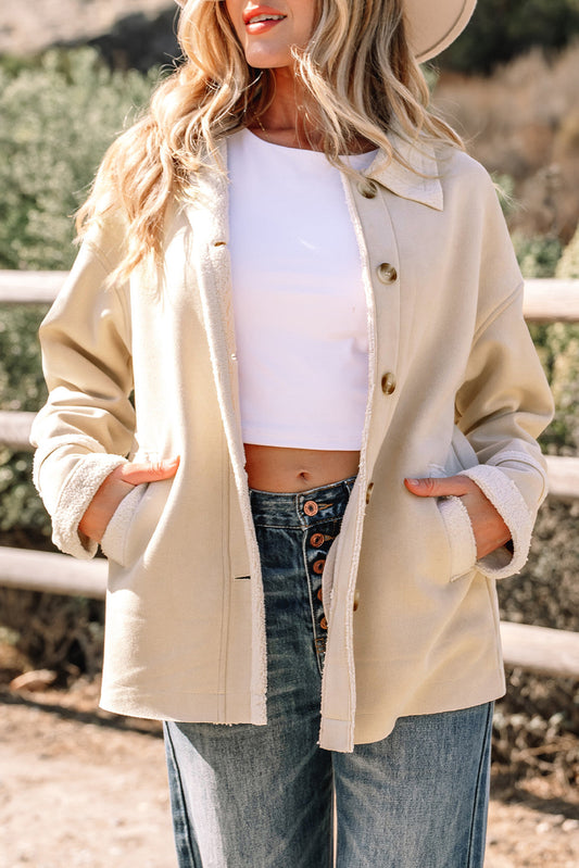 Beige Sherpa Western Jacket FB