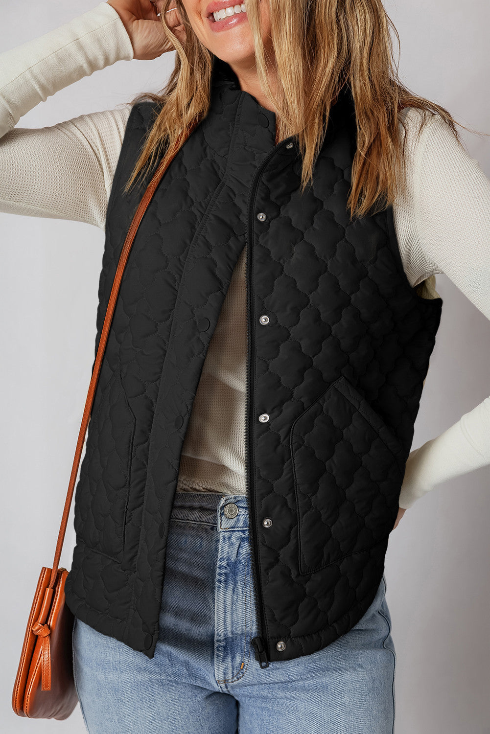 Flower Quilted Vest FB