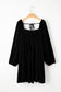 Black Velvet Babydoll Dress LT
