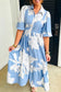 Blue Floral Fall Midi LT