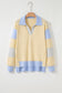 Blue Stripe Polo Sweater LT