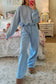 Blue Floral Patchwork Lounge Set September.