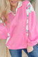 Pink Colorblock Polo Top September.