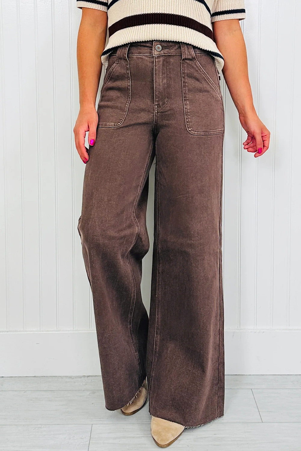 Retro Washed Loose Jeans FB