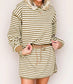 Brown Stripe Pullover Set October.