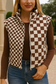 Checkered Puffer Vest FB