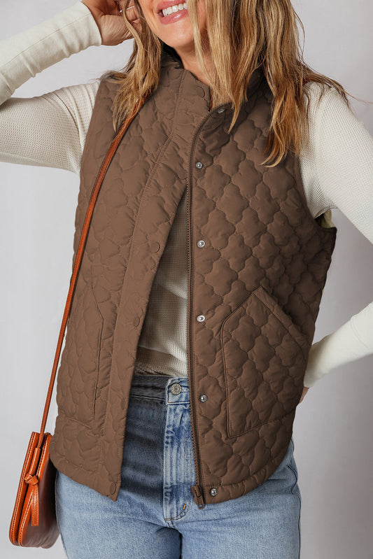 Flower Quilted Vest FB
